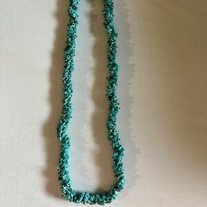 Vintage costume jewelry turquoise necklace